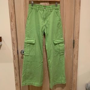 Brandy Melville green Tatum corduroy cargo pants